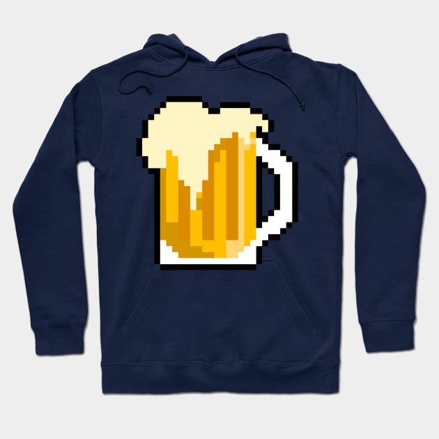 Beer Pixel Art Videogames Geek Hoodie by LuisP96